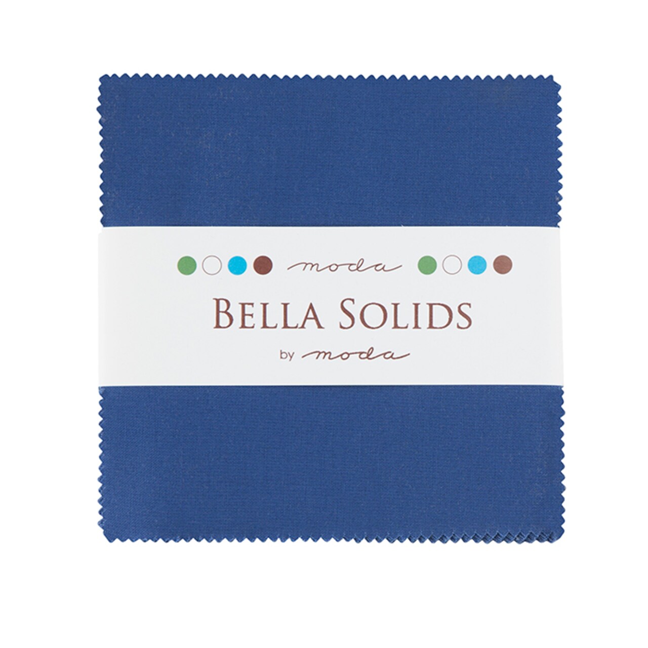 Bella Solids 5" Square Pack (Charm Pack) in Blue by Moda for Moda (9900PP 48)